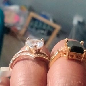 2 sterling silver  rings